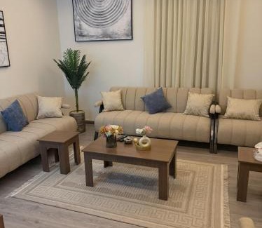 Mizail Apartment | غرفه صاله بتصميم مودرن مدخل سياره
