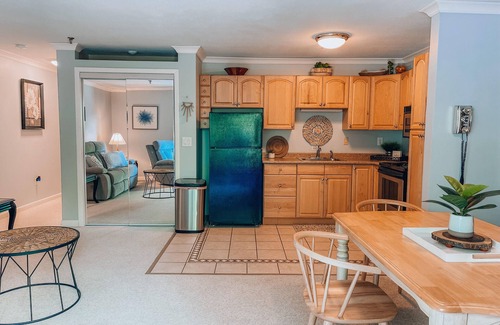 Gilford Condo | 1 Bdrm Lake condo across from Paugus Bay, shopping, pool, & dining!