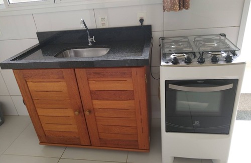 Caraguatatuba RV Rental | 1-bedroom apartment, furnished, swimming pool, playground and barbecue.