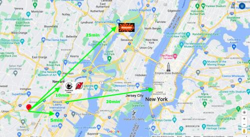 Hillside House | 1 Bus Stop from Time Square-EWR Airport Room-Free Parking