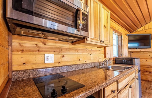 Big Spring Cabin | 1-room Cabin with 2 beds, Kitchen, Shower, fitness room, laundry, in Big Spring