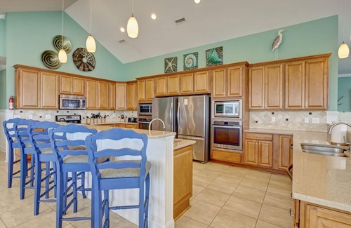 Sneads Ferry House | 16 BRs/Pool/Elevator/Tiki Bar/Sleeps up to 60-Southern Grace on Topsail Island