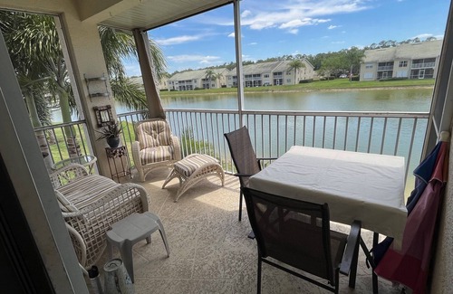 Bonita Springs Condo | 2 Bed, 2 Baths, includes Nice Screened Patio on the water. Great Clubhouse/Pool