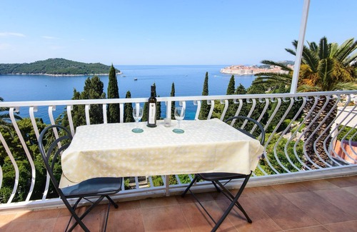 Municipality of Dubrovnik Apartment | 2-bed Apt, Sleeps 4 With Sea View, 10 min to Beach