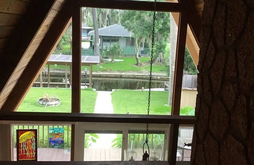 Fort McCoy House | 2-bedroom A-frame house in beautiful oasis, Fort McCoy.