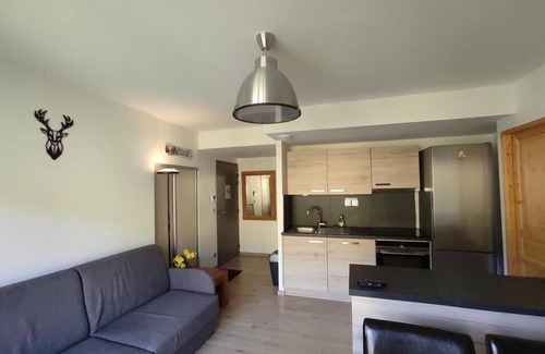 Les Claux Apartment | 200m from shops, 1st floor, swimming pool, balcony, parking, tv, ski locker, 50m², Vars