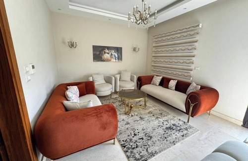 Sheikh Zayed City Apartment | 3-bedroom apartment in cool Giza Governorate with AC, WiFi