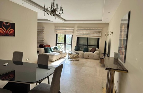 Sheikh Zayed City Apartment | 3-bedroom apartment in cool Giza Governorate with AC, WiFi