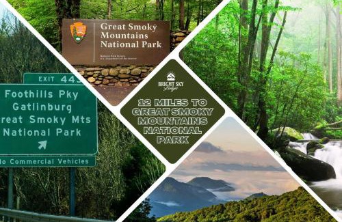 Gatlinburg - Pigeon Forge Ski Chalet | 3 King Suites 5 mi to Parkway View Gaga Ball Court