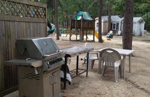 Bass River Cabin | 3-Studio cabin sleeps 2 w kitchenette, porch, grill, pool- cabin3