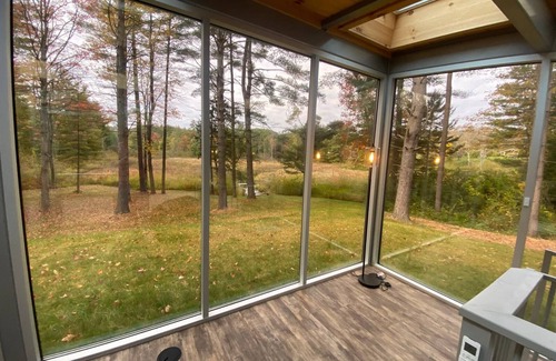 Guilford House | 360 degrees of nature from within the 1 bedroom Vermont Mirror House.