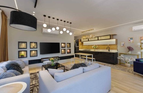 Sheikh Zayed City Apartment | 3BD Apt. With Garden in 9th District