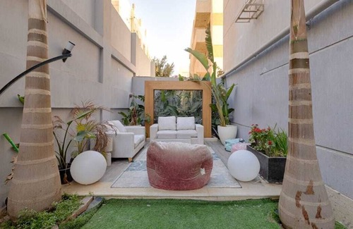 Sheikh Zayed City Apartment | 3BD Apt. With Garden in 9th District