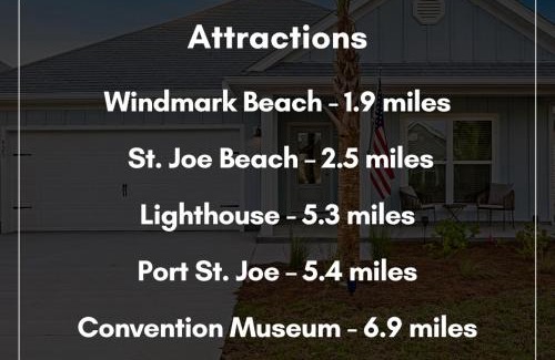 Port St. Joe House | 4 Bedroom Sleeps 10 Beach Resort pool, Golf Cart included! Sunsets