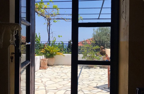 Livadi House | 4 bedroom stone villa with pool and sea views in the Peloponnese, Greece