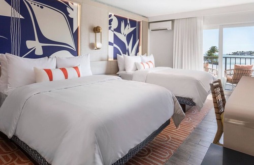 Islamorada Hotel | 4 Guest Room, 2 Queens, Marina View, Balcony 3 Outdoor Pools, Free Parking