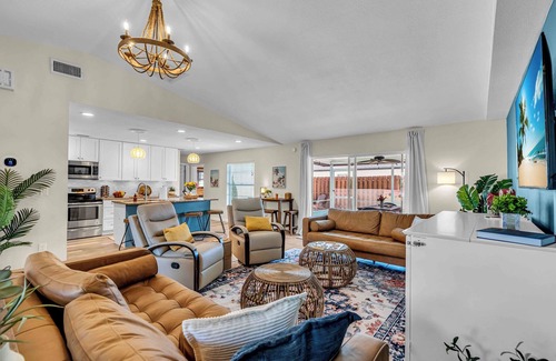 Whitfield House | 4BD Saltwater Pool Home near Beaches w/Game Room & Arcade