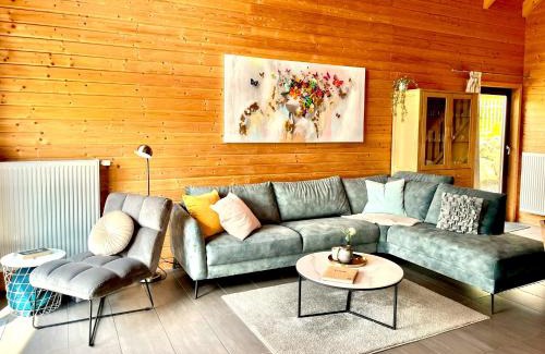 Rieden House | 5 Sterne Ferienhaus Tommy mit Kamin, Seeblick und großer Terrasse