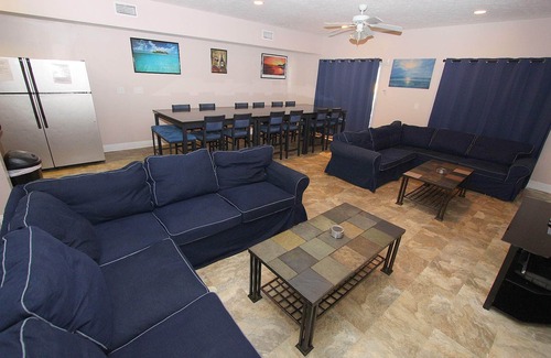 Myrtle Beach Villa | 6 Bedrooms : Modern, Large, Granite Banquet Table, Pool Table, Foosball Table.