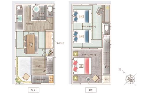 Oshiage Villa | 6-minute walk to Tokyo Skytree Up to 6 people 68 sqm fully renovated direct access to Asakusa, Shibuya, Narita Airport, and Haneda Airport