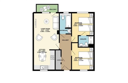 Brighton City Centre Apartment | 63 m² Apartment ∙ 2 bedrooms ∙ 6 guests