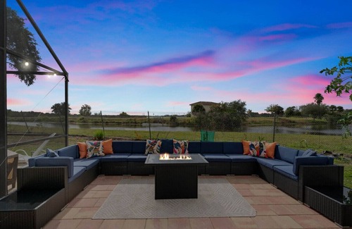Largo Villa | 6BR Waterfront Heated Pool Hot Tub Game Room Firepit