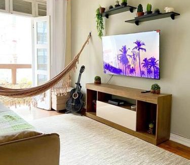 Boqueirao Apartment | #70 m da praia/garagem/wifi/melhor localização