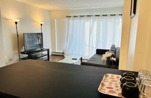 Southwest Calgary Apartment | 7th Floor 1 Bedroom Condo with Parking