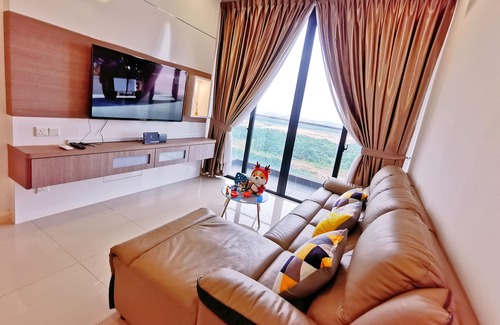 Nusajaya Apartment | 8 mins Walk to2B2R@ Legoland-Happy Sunshine Suite for families-Lakeview Cozy!8px