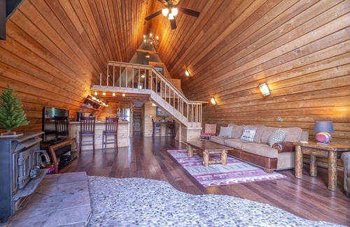 South Forty Cabin | A-Frame Cabin On The Blue River, Big Deck, Fishing, Easy Drive to Town