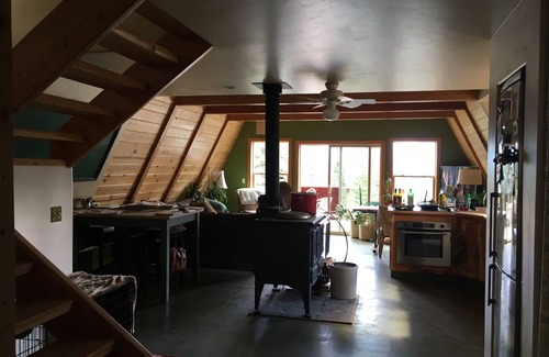 McCall House | A-frame escape with Payette Lake views and backdoor Forest access. Pet Friendly.