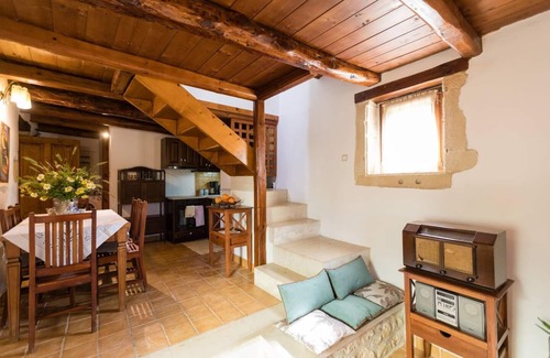 Roustika Villa | Abelos: Stonehouse Haven with Private Pool