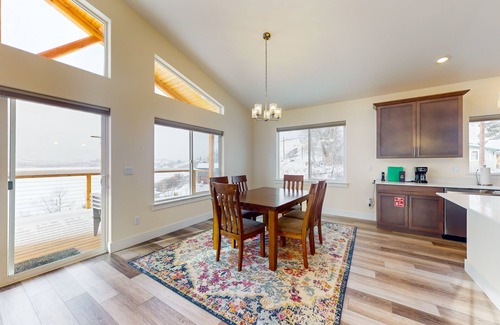 Manson House | Adventure pad with water views, deck, open layout, games, W/D, & central AC
