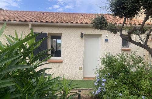 Marine de Saint Ambroggio Apartment | Air-conditioned terraced minivilla, terrace and garden, sea view
