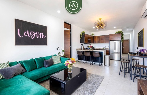 Libertad Apartment | Amazing 2BR Condo with Rooftop pool - BBQ