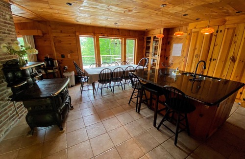 Whitefield House | Amazing lakefront home in the White Mountains with game room, theater, and dog friendly!