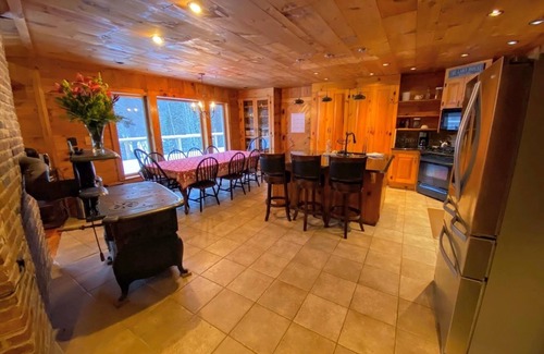 Whitefield House | Amazing lakefront home in the White Mountains with game room, theater, and dog friendly!