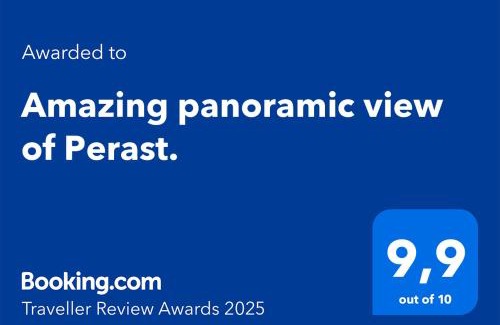 Perast Apartment | Amazing panoramic view of Perast.