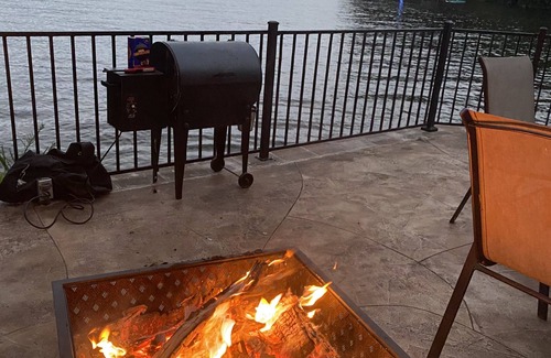 Gravois Mills House | Amazing views from the patio and upper deck! Just steps down to a private dock!