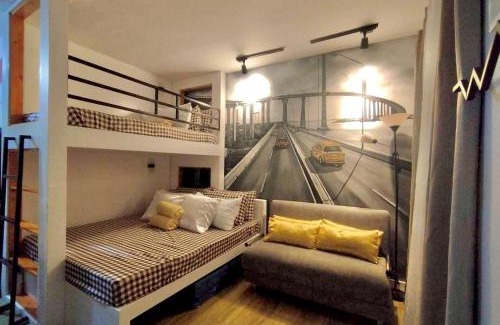 Talisay Apartment | Antara-QueenBed-Balcony-HotShower-WorkCoffee Station-FullKitchen