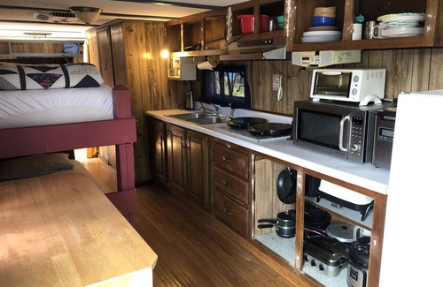 Myrtle Beach RV Rental | Antique 1958 Spartan Camper Trailer, Ocean Lakes Cmpgrnd, I-33.