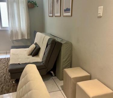 Boqueirao Apartment | AP Boqueirao - Uma quadra da praia em Santos Canal 3