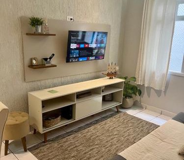 Boqueirao Apartment | AP Boqueirao - Uma quadra da praia em Santos Canal 3