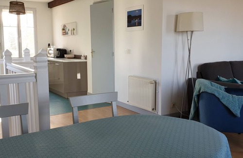 Tregastel Apartment | Apart. SEA VIEW 53m² on the beach, WIFI, 2-4 pers in TREGASTEL
