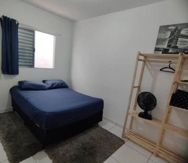 Furnas Apartment | Apartamento 7 no Tremembé quarto cozinha banheiro