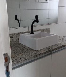 Passo de Torres Apartment | Apartment 2 blocks from the sea with parking and Wi-Fi