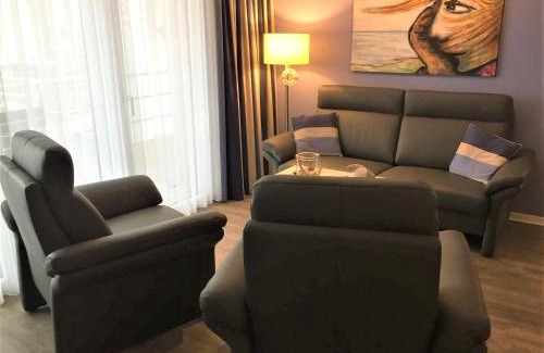 Eckernfoerde Apartment | Apartment 33 "Fördetraum" mit Sauna, Apartmenthaus Hafenspitze Blickrichtung offene See