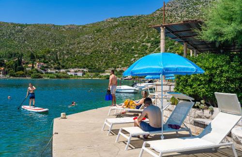 Zaton Apartment | Apartment Cecilija - Seafront with sunbeds! Unique