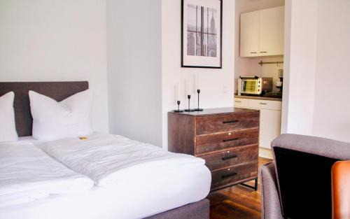 Hammfeld Apartment | Apartment Neuss-Düsseldorf Messe, Balkon, Küche
