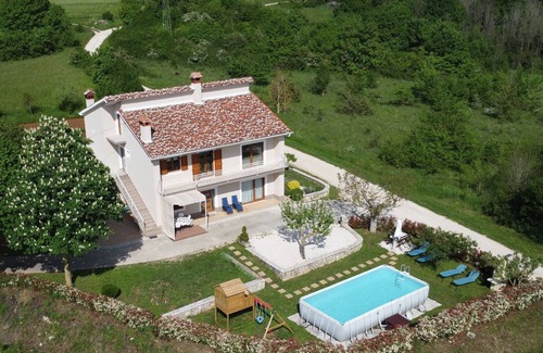 Skropeti Apartment | Apartment with pool, garden and children's playground